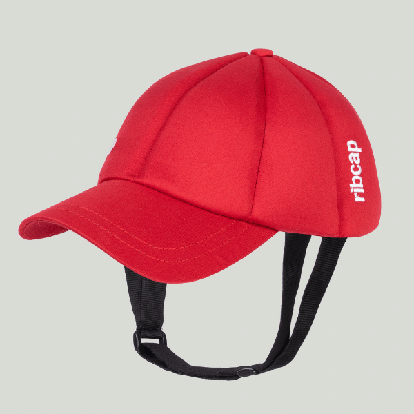 Ribcap Baseball Cap Red